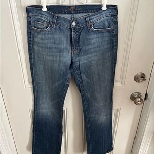7 For All Mankind Dark Blue Denim Jeans